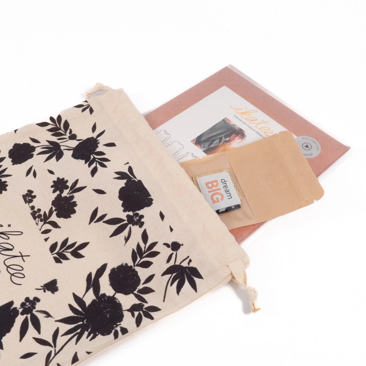 Cotton pouch ©ikatee - 25x35 cm - Image 7