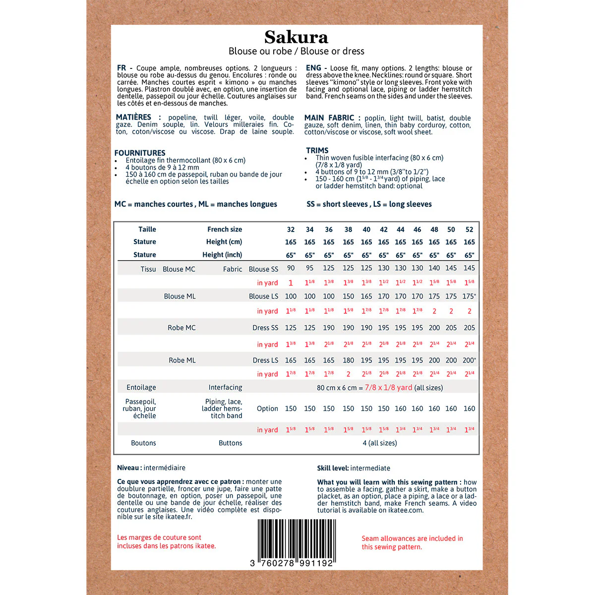 Duo Sakura Kids/Mum - blouse & dress - PDF Sewing Patterns - Image 19