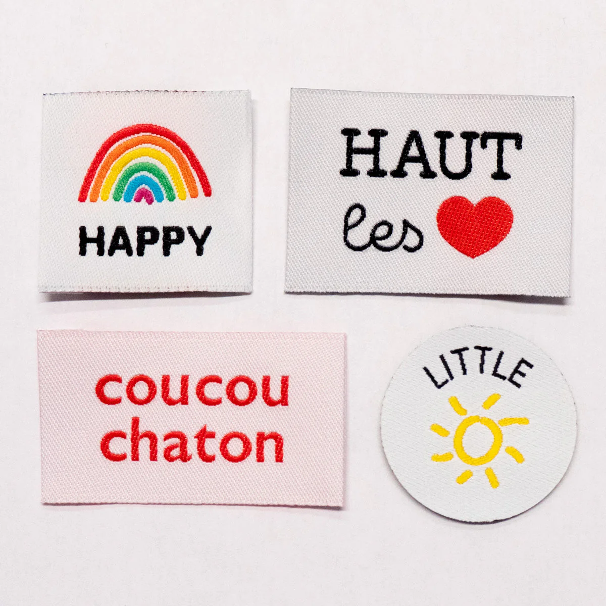 Woven labels ©ikatee - "Colorful" Set - x4 - Image 2