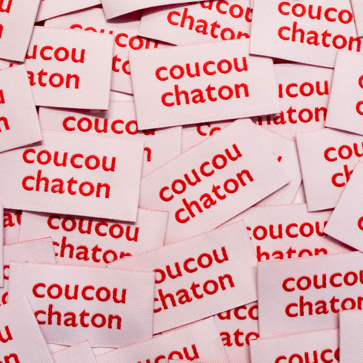 Woven Labels ©ikatee - Coucou chaton - x5