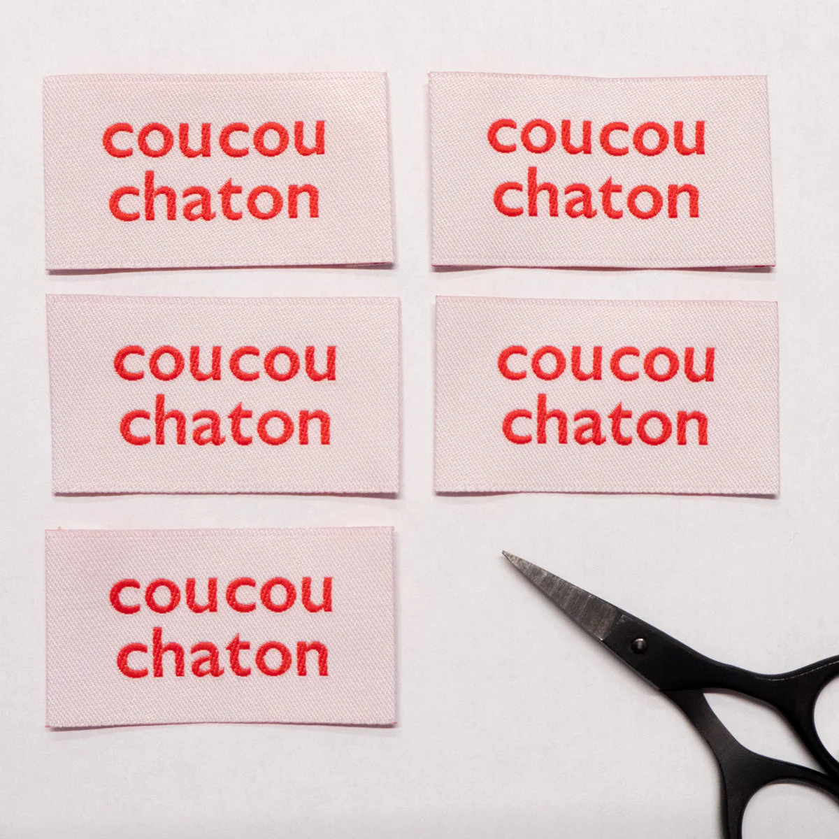 Woven Labels ©ikatee - Coucou chaton - x5 - Image 2