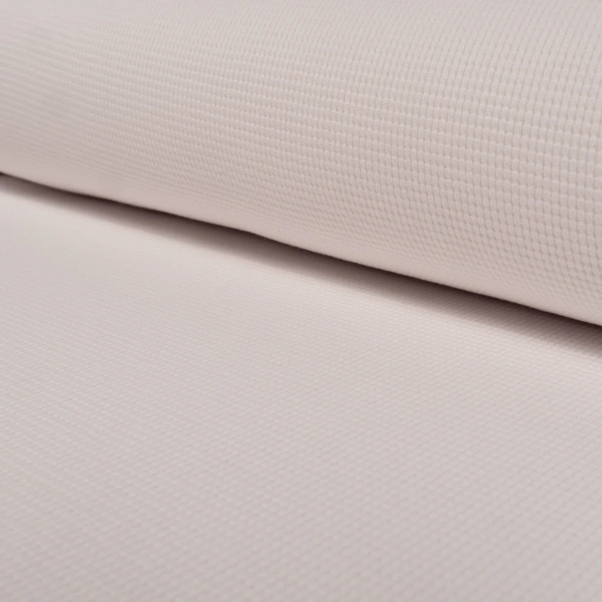 Mini Waffle Cotton Jersey - Snow - Image 3