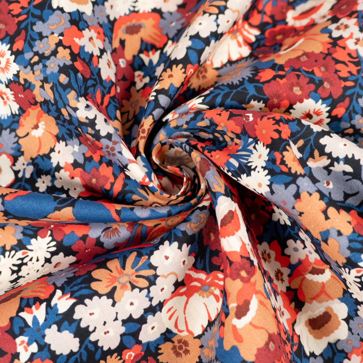 Liberty fabric THORPE - Burnt - Image 5