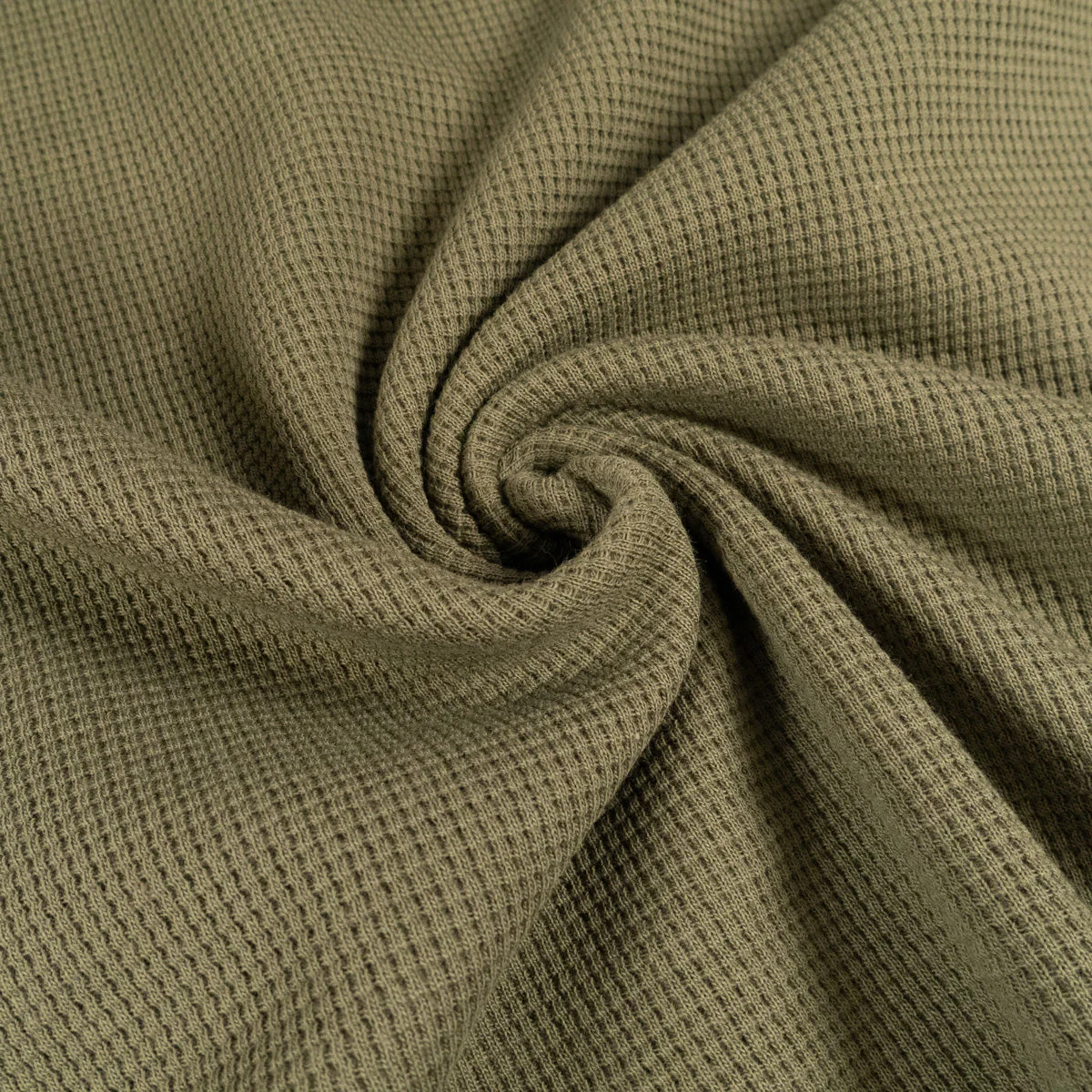 Mini Waffle Cotton Jersey - Fern