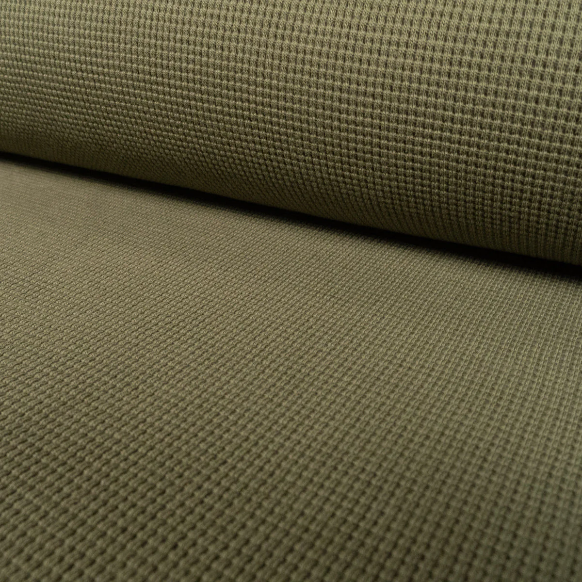 Mini Waffle Cotton Jersey - Fern - Image 3