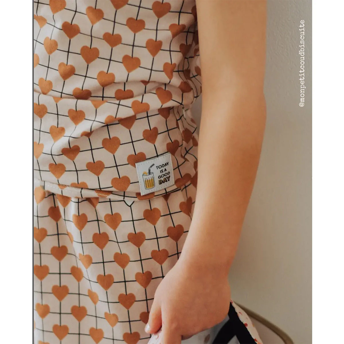 Organic stretch jersey ©ikatee - ARTY HEARTS - Image 11