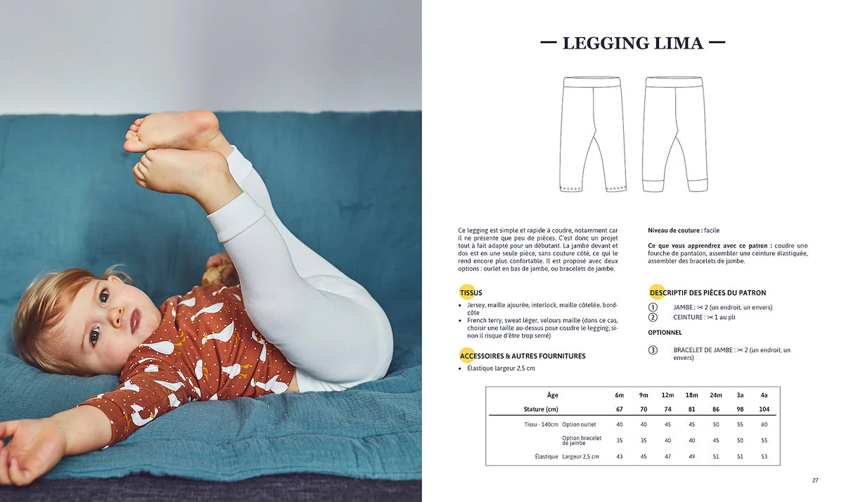 Sewing patterns book for babies "AT HOME" Ebook - Image 4