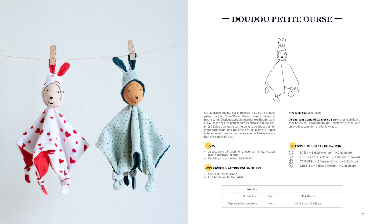 Sewing patterns book for babies "NIGHTY NIGHT" Ebook - Image 6