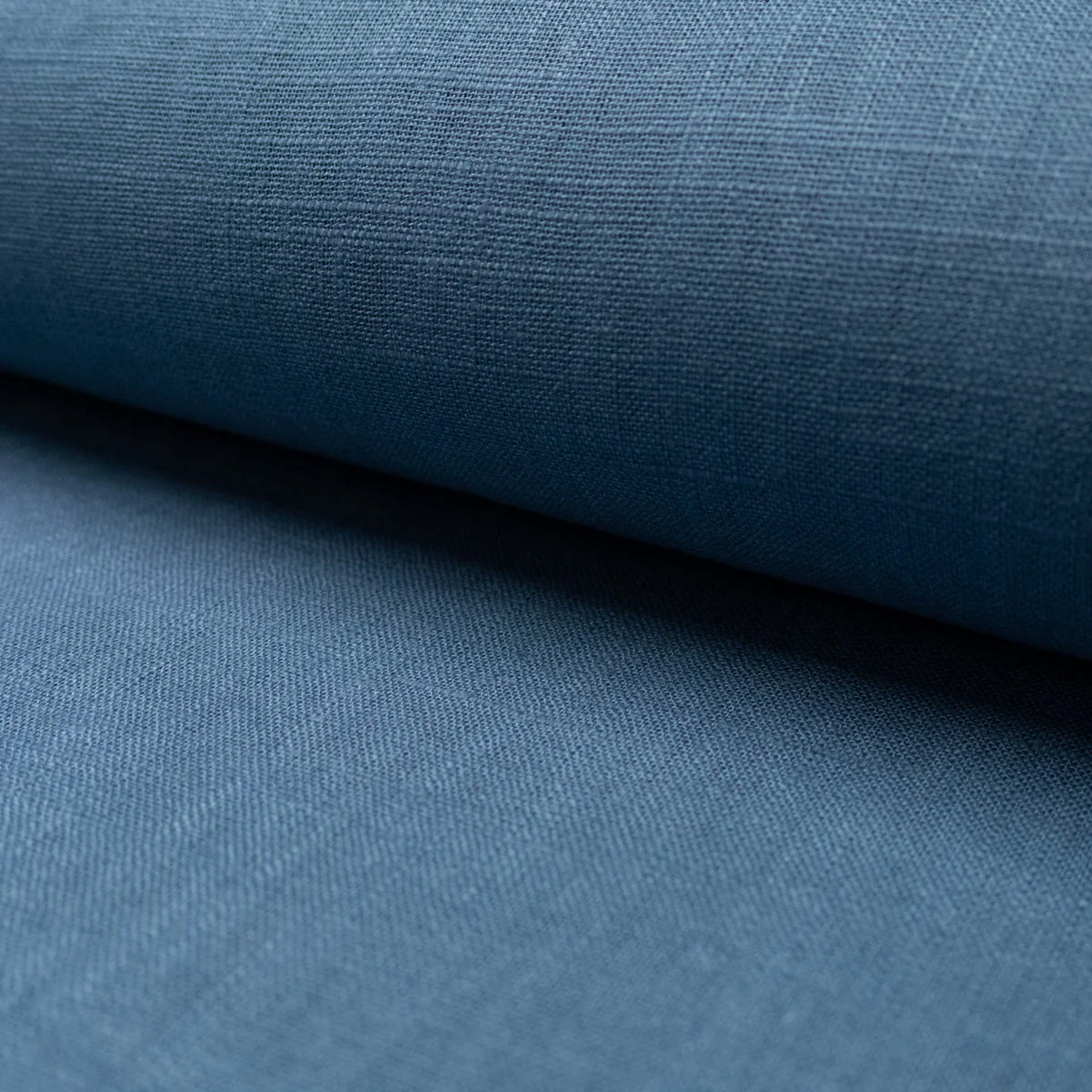 Washed Linen Fabric - Bleu jean
