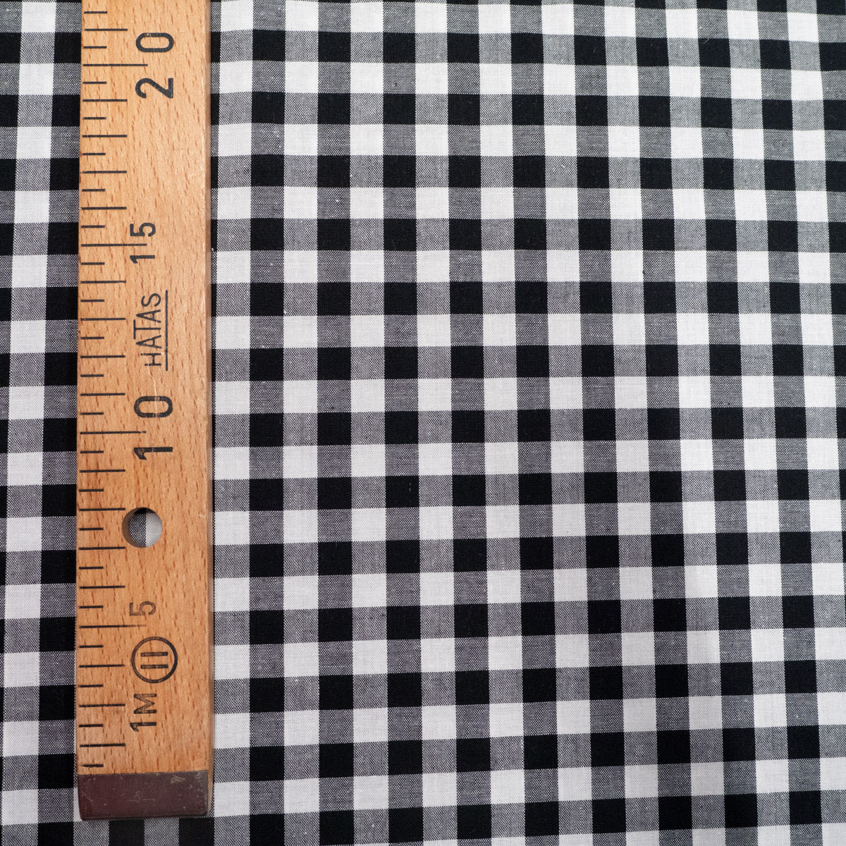 Gingham medium check - Black - Image 4