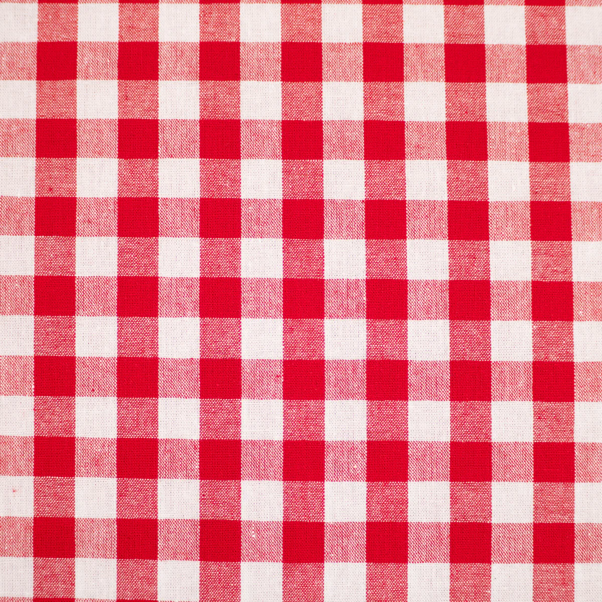 Gingham fabric medium check - Red - Image 2