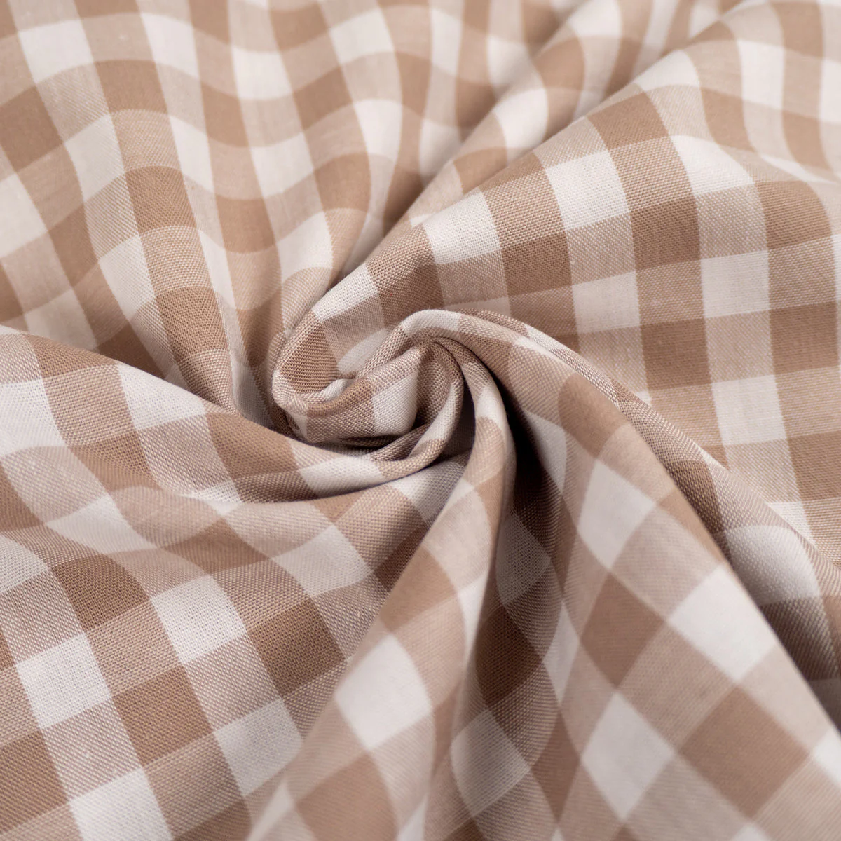 Gingham medium check - Sand - Image 4