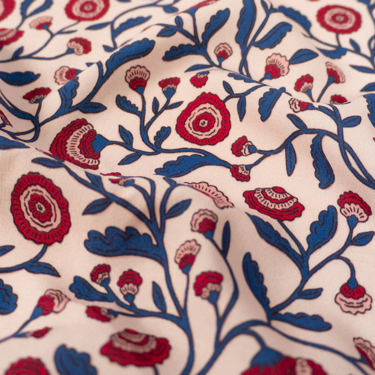 Viscose Fabric by ©ikatee - Pompon - Outremer - Image 4