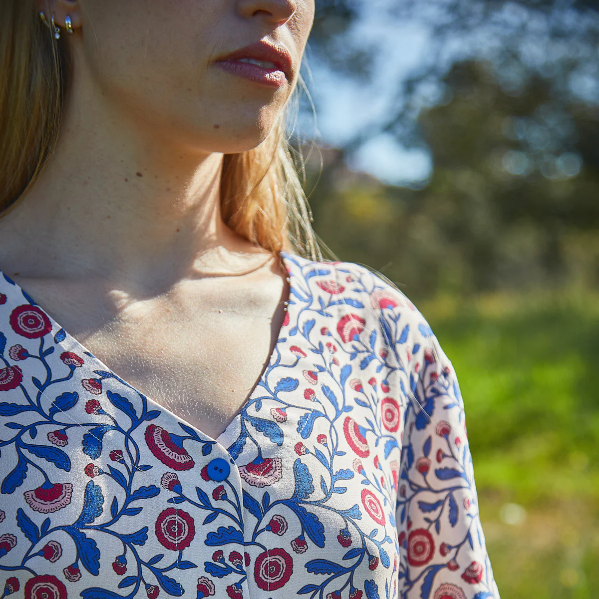 Viscose Fabric by ©ikatee - Pompon - Outremer - Image 8