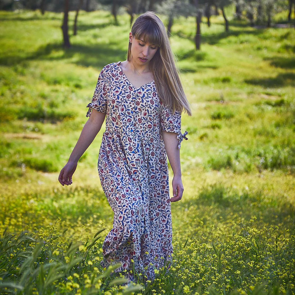Viscose Fabric by ©ikatee - Pompon - Outremer - Image 9